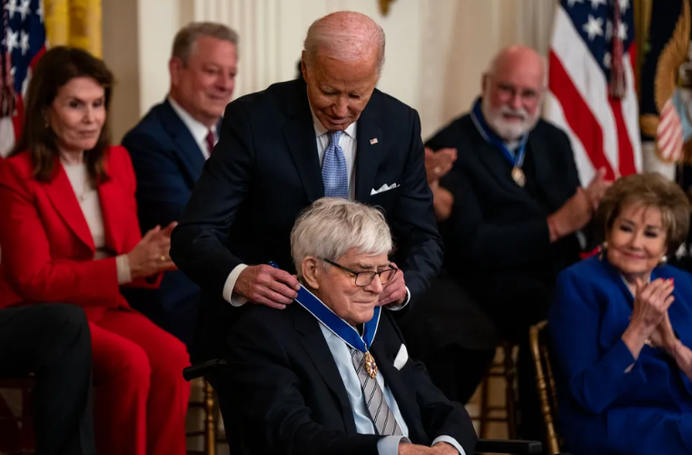 Phil receiving the Presidential Medal of Freedom