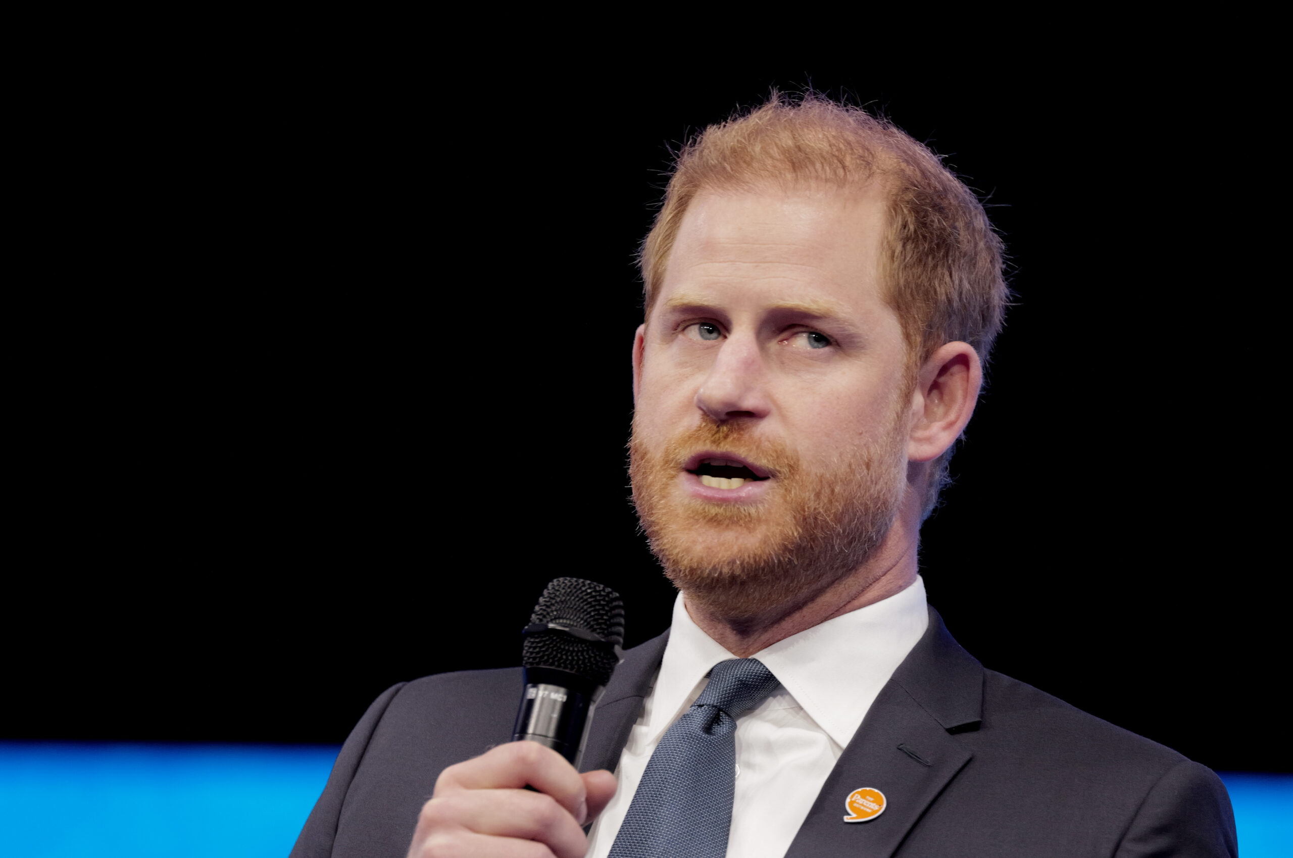 Prince Harry on stage at the Clinton Global Initiative in New York