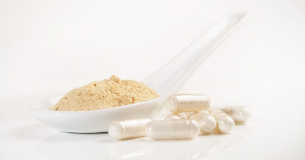 Lecithin, phosphatidylserine sunflower powder with capsules