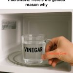 Lady places cup of vinegar into microwave. Here’s the genius reason why