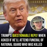 Trump’s questionable answer when asked if he’ll attend funeral of Sarah Beckstrom
