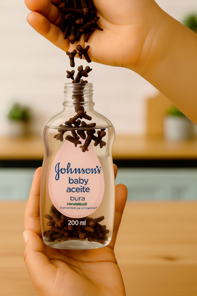 Mix baby oil and cloves, and after 10 seconds you won’t use anything else in your life