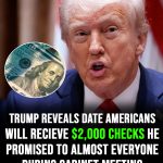 Trump shares new update about $2,000 checks he promised to almost everyone in America