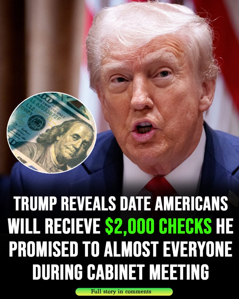 Trump shares new update about $2,000 checks he promised to almost everyone in America