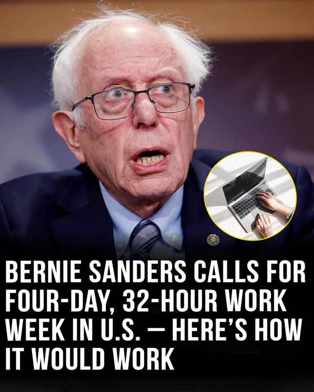 Bernie Sanders calls for four-day, 32-hour work week in US – here’s how it would work