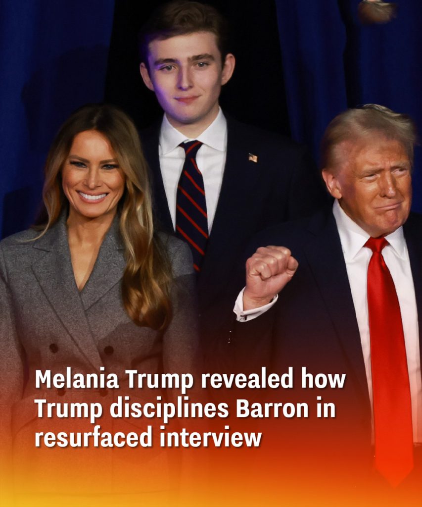 Melania Trump revealed how Trump disciplines Barron in resurfaced interview