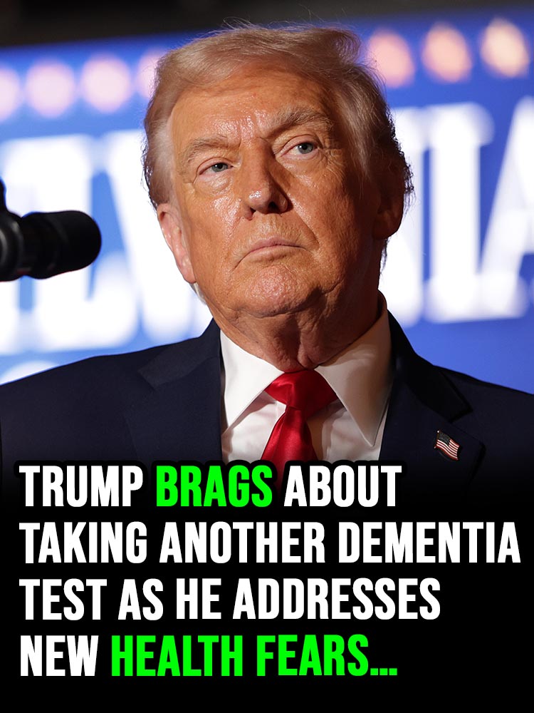 Trump brags about taking another Dementia test as he addresses health fears