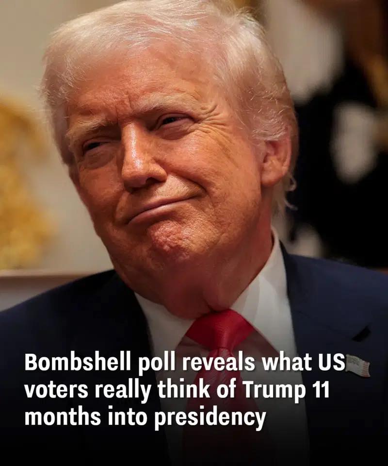 Bombshell poll reveals what US voters really think of Trump 11 months into presidency