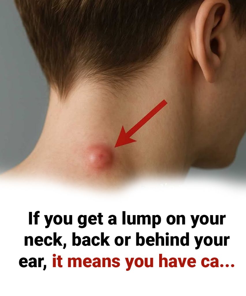 Got a lump on your neck, back or behind your ear? Then you need to know that …