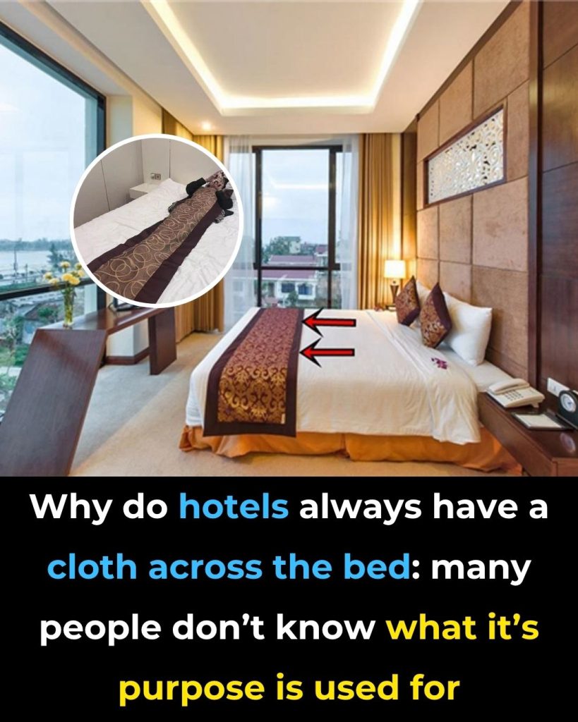 What’s The Purpose Of The Fabric Strip Across Hotel Beds