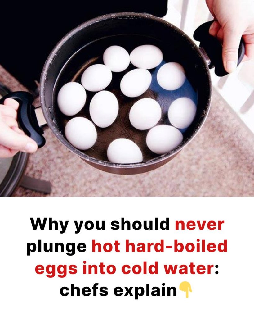 Why you should never plunge hot hard-boiled eggs into cold water: the chefs’ explanation