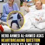 Bondi Beach hero asks emotional question as he’s handed $2.5 million check while in hospital