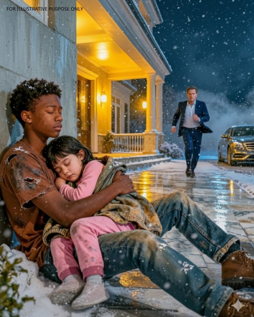 ‘Don’t Go Near That Gate,’ The Cold Warned Him — But When A Homeless Boy Whispered, ‘Hey… Are You Okay?’ And Climbed A Mansion Wall To Hold A Freezing Girl, One Choice On Chicago’s Coldest Night Began To Rewrite Everything