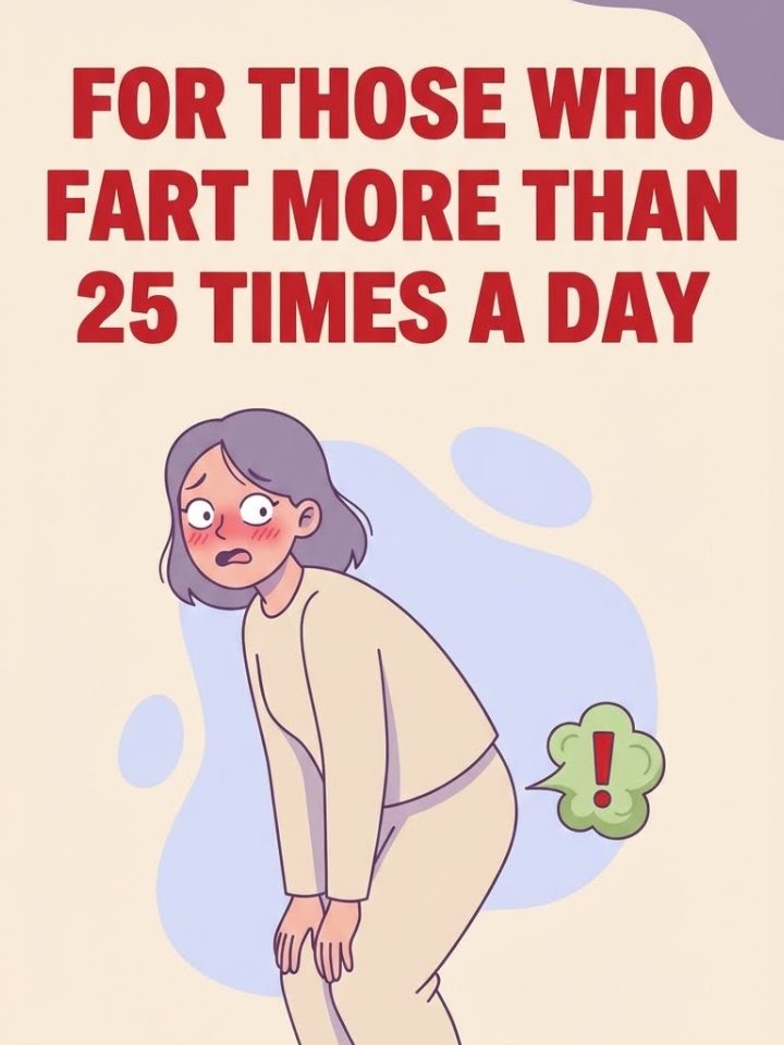For those who fart more than 25 times a day