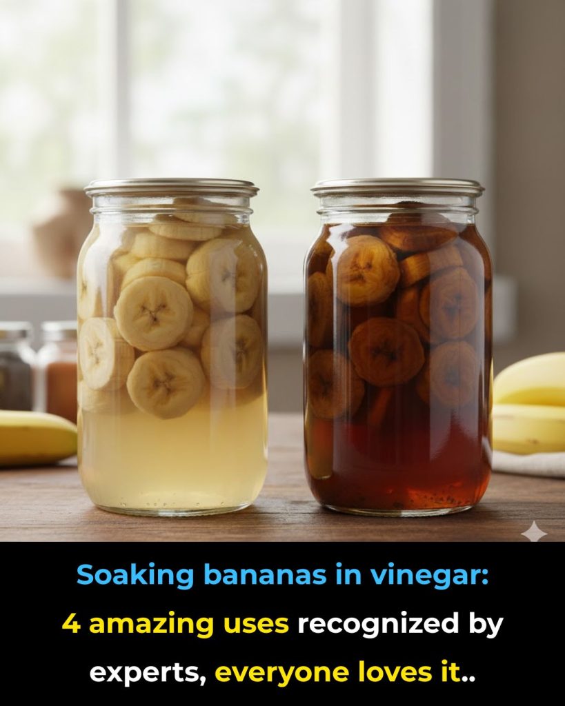 Soaking bananas in vinegar: 4 amazing uses recognized by experts, everyone loves it