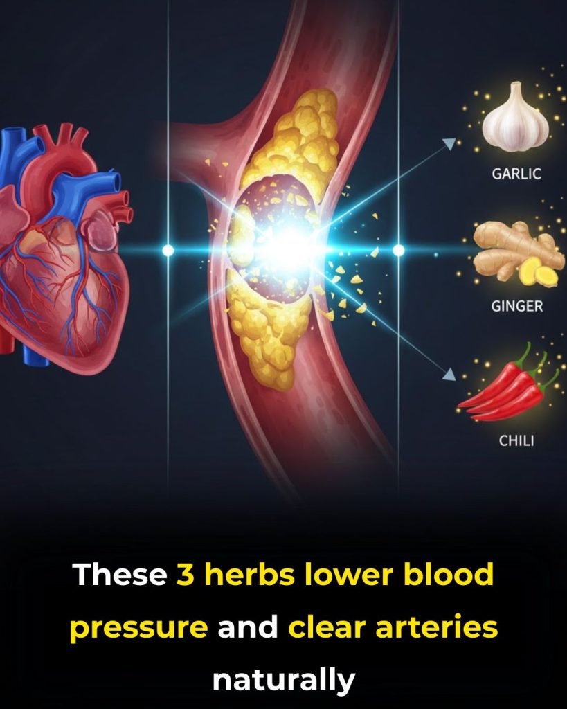 3 Miracle Herbs to Instantly Lower Blood Pressure & Clear Arteries Naturally