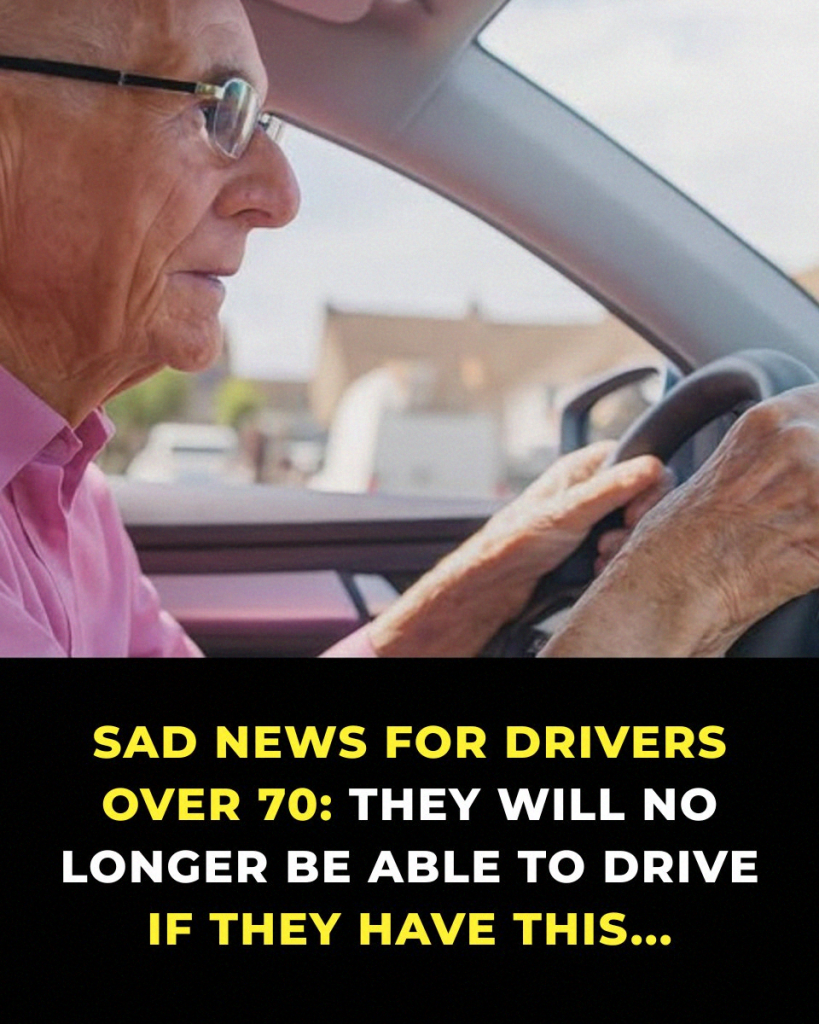 Sad news for drivers over 70: very soon they will no longer be able to…