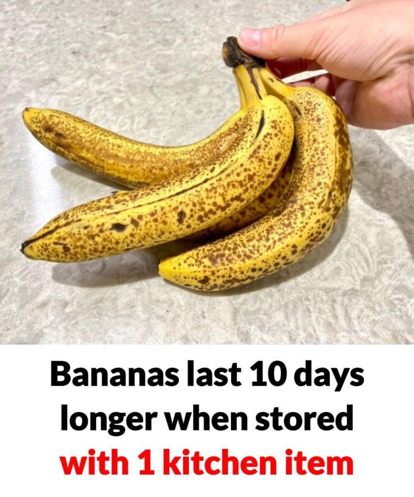 Bananas last 10 days longer when stored with one kitchen item instead of in a fruit bowl