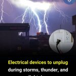 Electrical devices to unplug during storms, thunder, and lightning