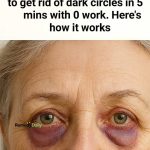 My nana taught me this hack to get rid of dark circles in 5 mins with 0 work. Here’s how it works