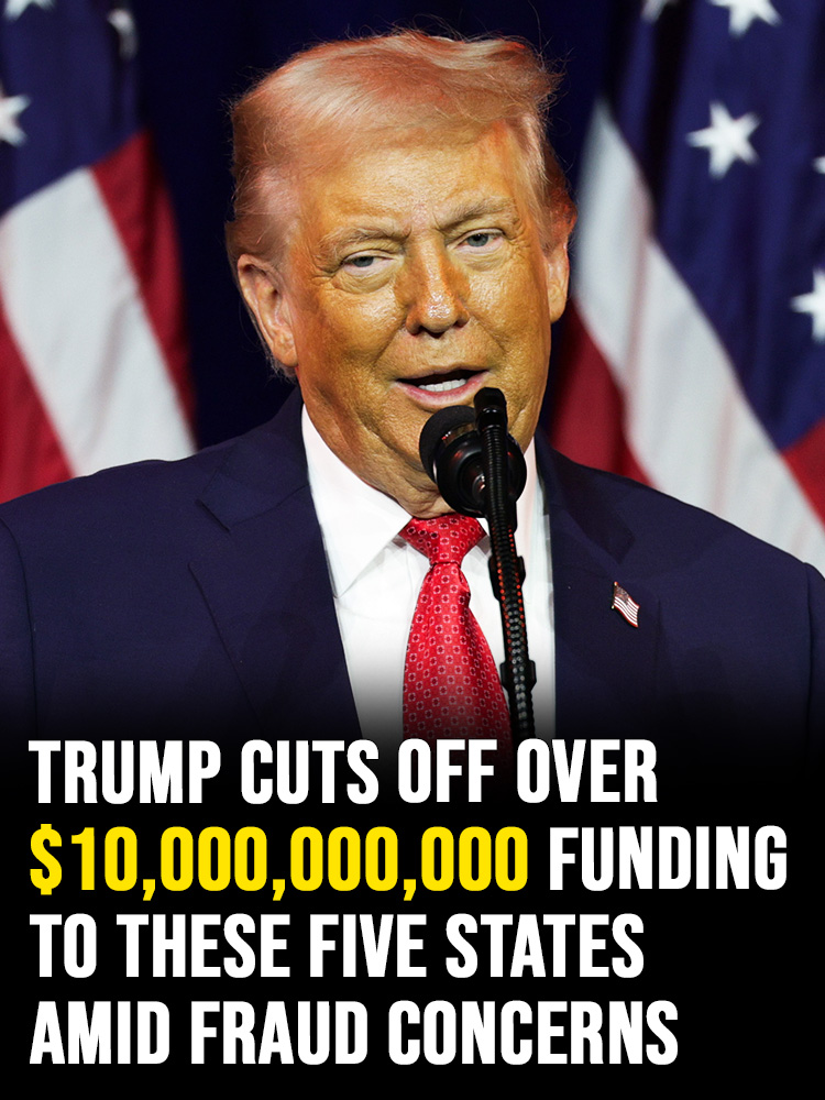 Trump cuts off over $10,000,000,000 in funding to these five states amid fraud concerns