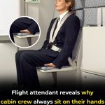 Flight attendant explains the unexpected reason cabin crew keep their hands under their thighs during takeoff and landing
