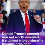 Donald Trump’s new eye-watering net worth revealed – and it’s nearly tripled since becoming president