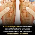 8 foot massage points that help relieve issues