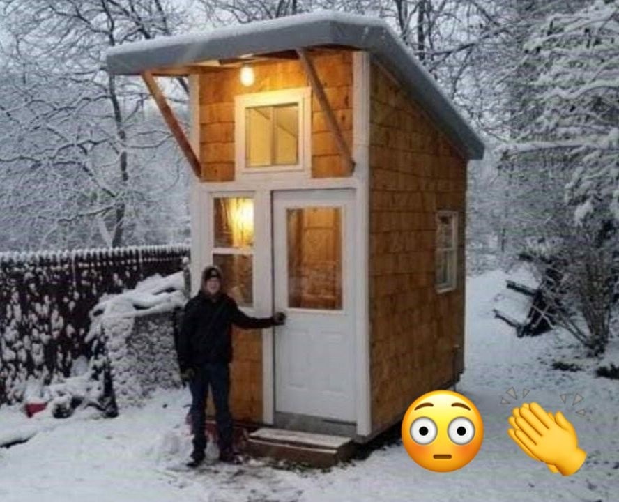 13-year-old builds his own mini-house in his backyard, look inside and be impressed
