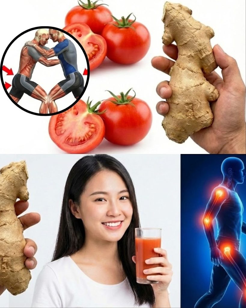 Natural Energy Booster: Ginger and Tomato for All-Day Vitality