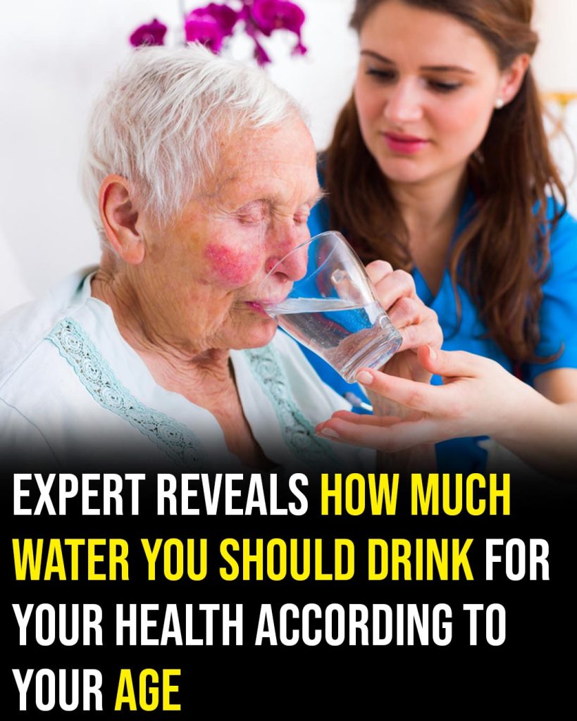 Expert shares how much water you drink according to your age