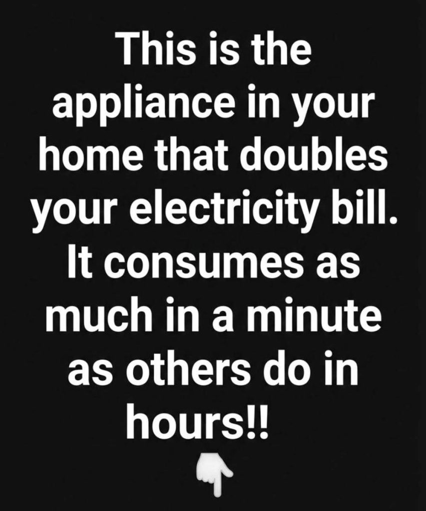 This is the appliance in your home that doubles your electricity bill.