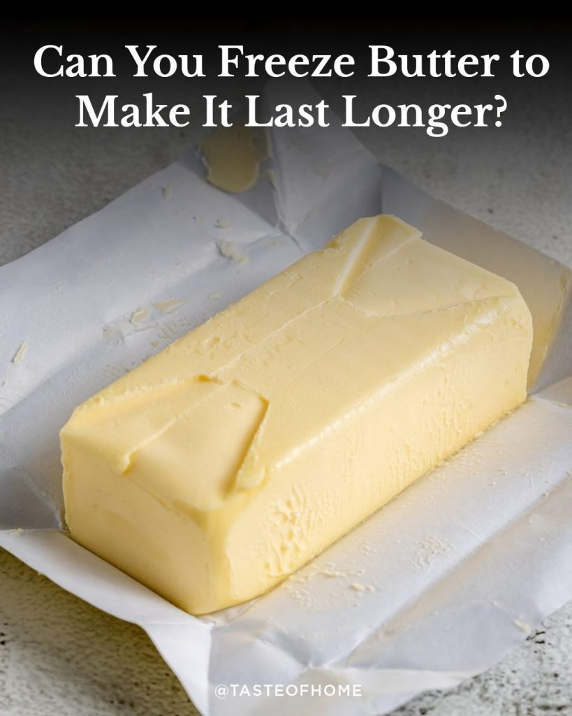 Butter keeps well in the fridge, but can you freeze butter?