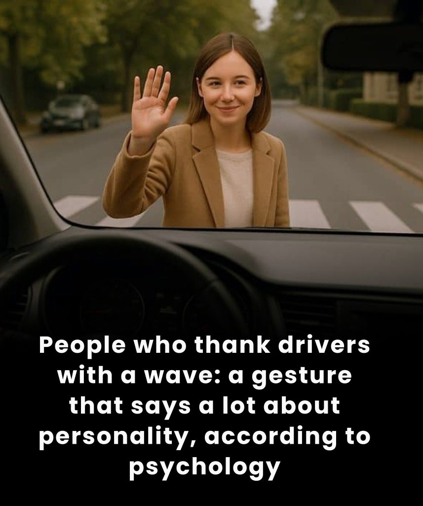 People who wave goodbye to cars: a gesture that reveals something about your personality, according to psychology