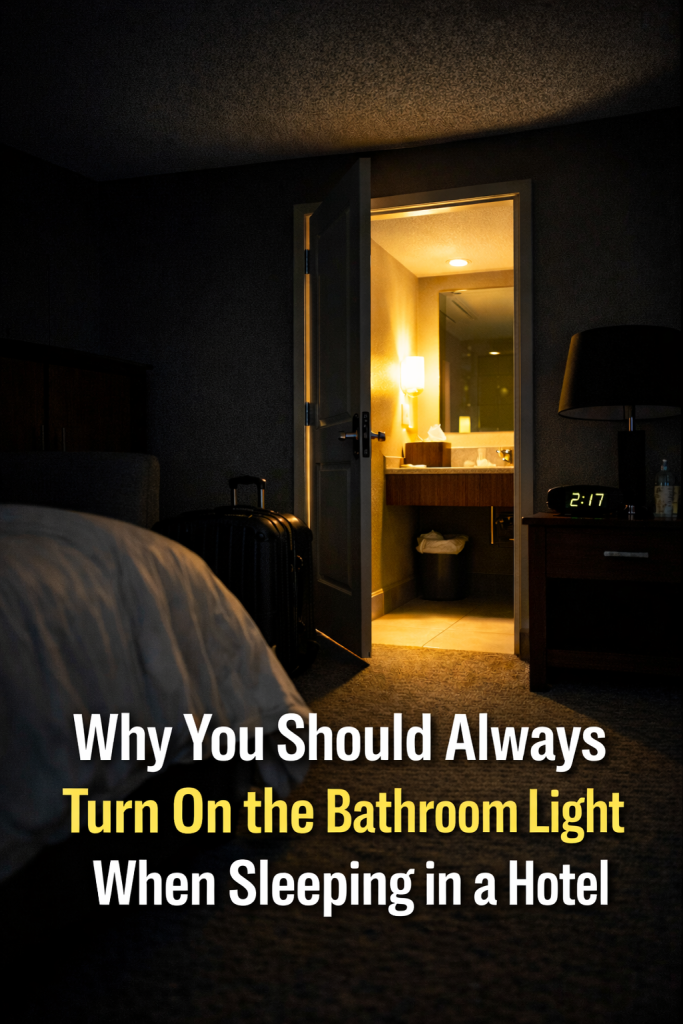 Why You Should Always Turn On the Bathroom Light When Sleeping in a Hotel