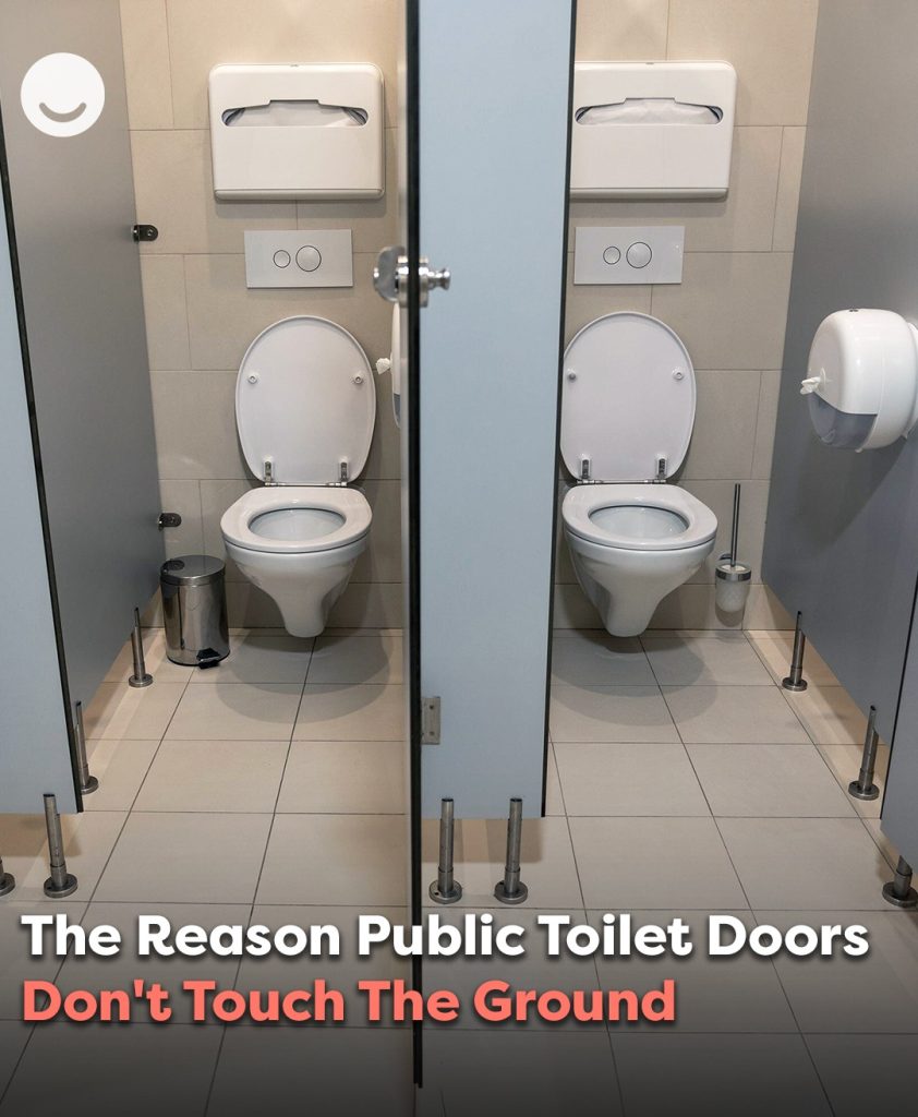 The Reason Public Toilet Doors Don’t Touch The Ground