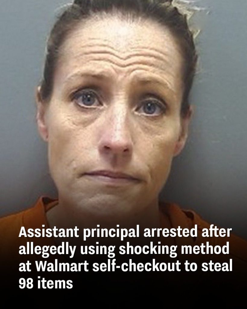 Assistant principal arrested after allegedly using shocking method at Walmart self-checkout to steal 98 items