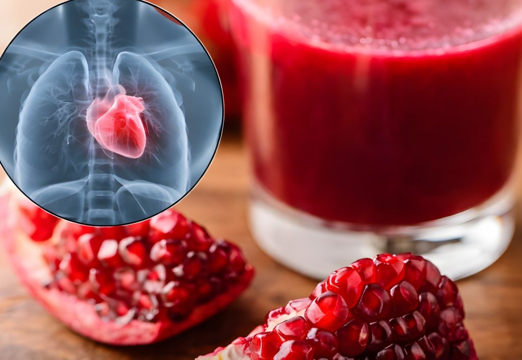 New study reveals that just one glass of pomegranate juice a day can reduce arterial blockages by 30%