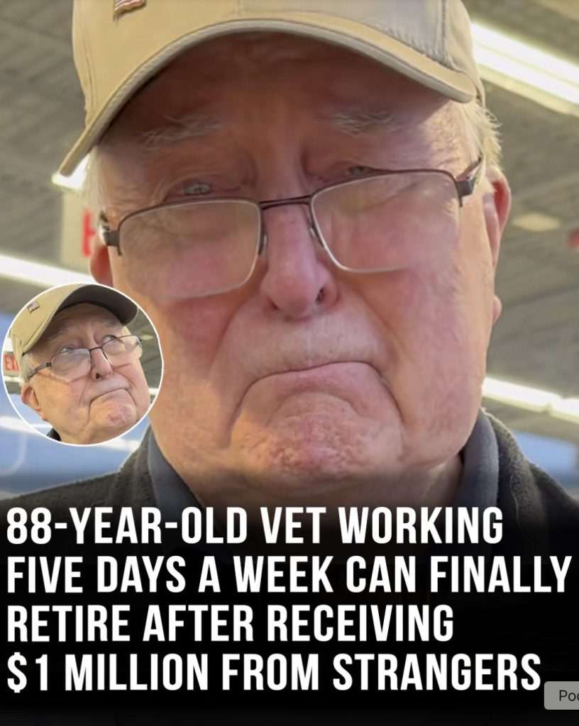 88-year-old veteran working five days a week can finally retire after receiving $1.5 million from strangers