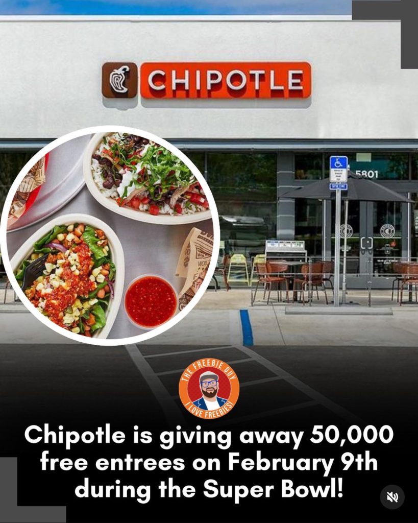 Chipotle Announces Super Bowl Giveaway With Up to $1 Million in Free Food
