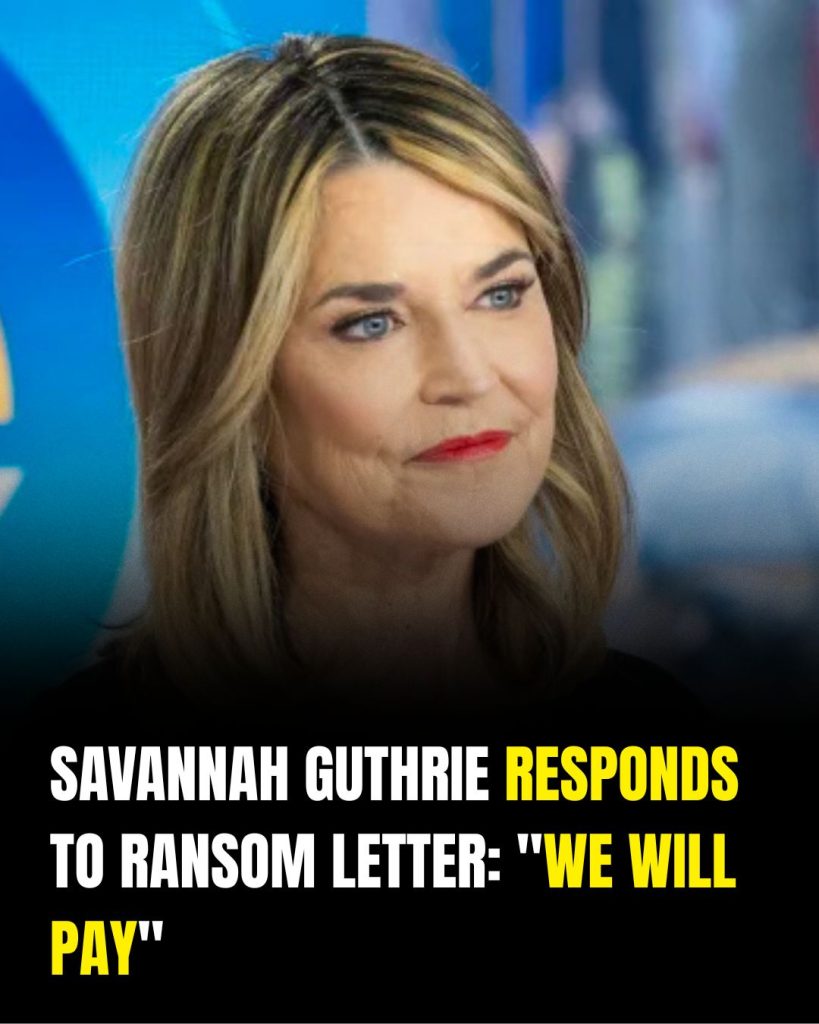 Savannah Guthrie Issues Emotional Plea After Ransom Message in Mother’s Disappearance