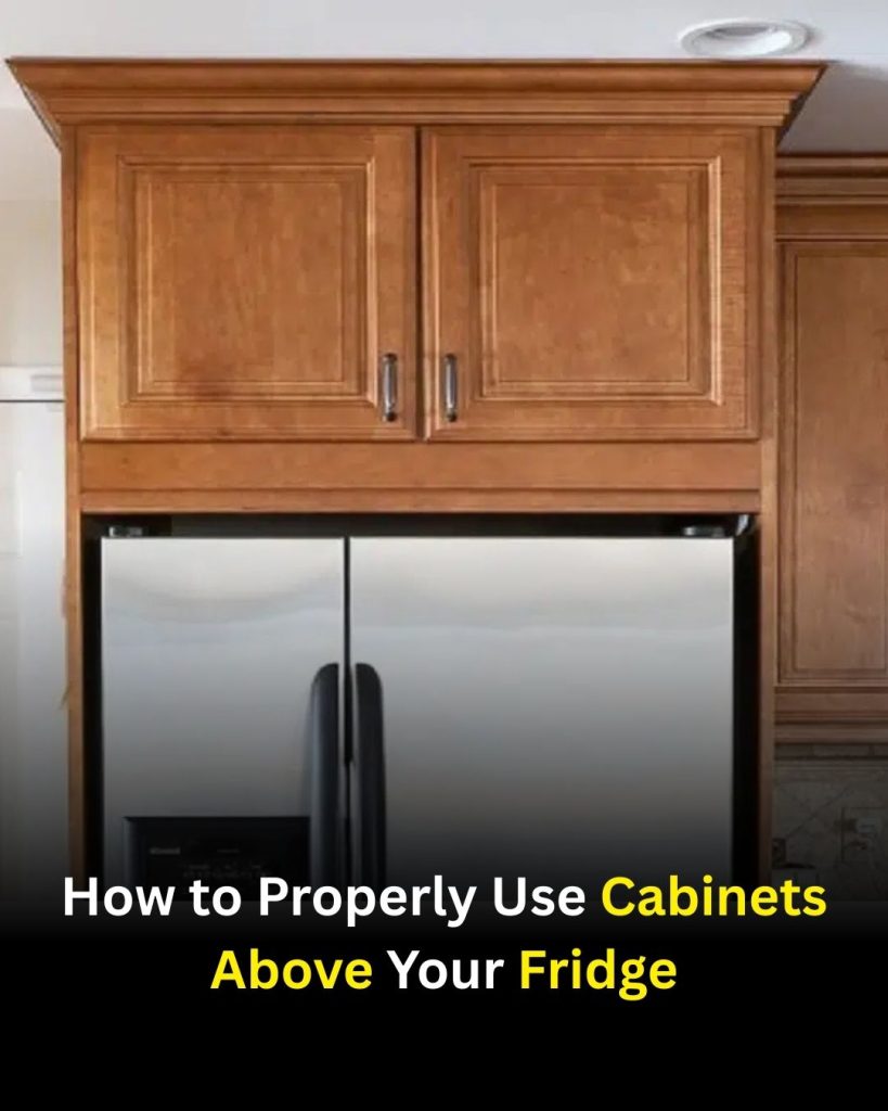 How to Properly Use the Cabinets Above Your Fridge