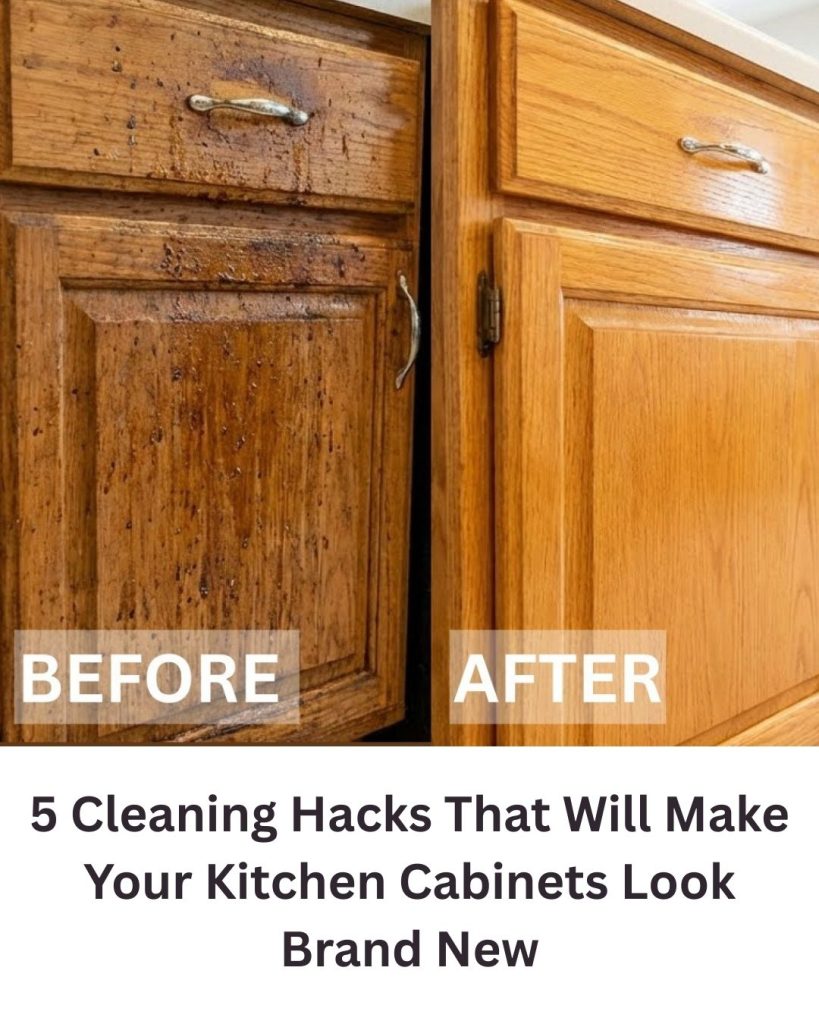5 Cleaning Hacks That Can Make Your Kitchen Cabinets Look Brand New