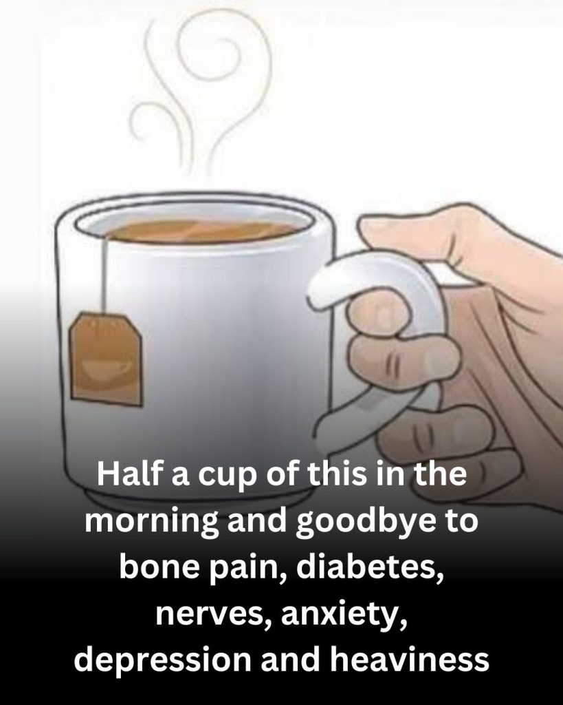 Half a cup of this in the morning.