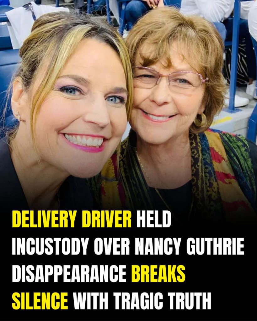 Delivery Driver Questioned in Nancy Guthrie Case Speaks After Release