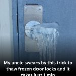 My uncle swears by this trick to thaw frozen door locks and it takes just 1 min. Here’s how it works