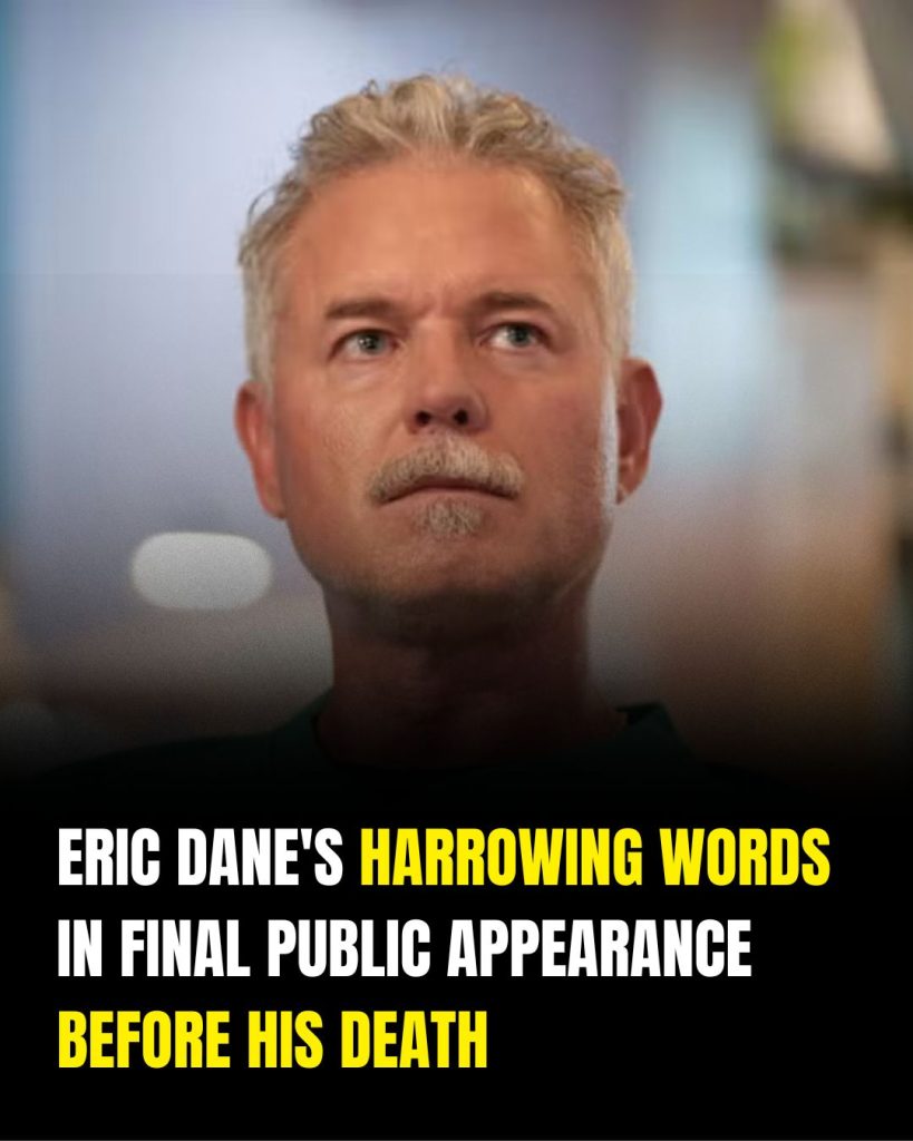 Eric Dane’s harrowing words in final public appearance before his death