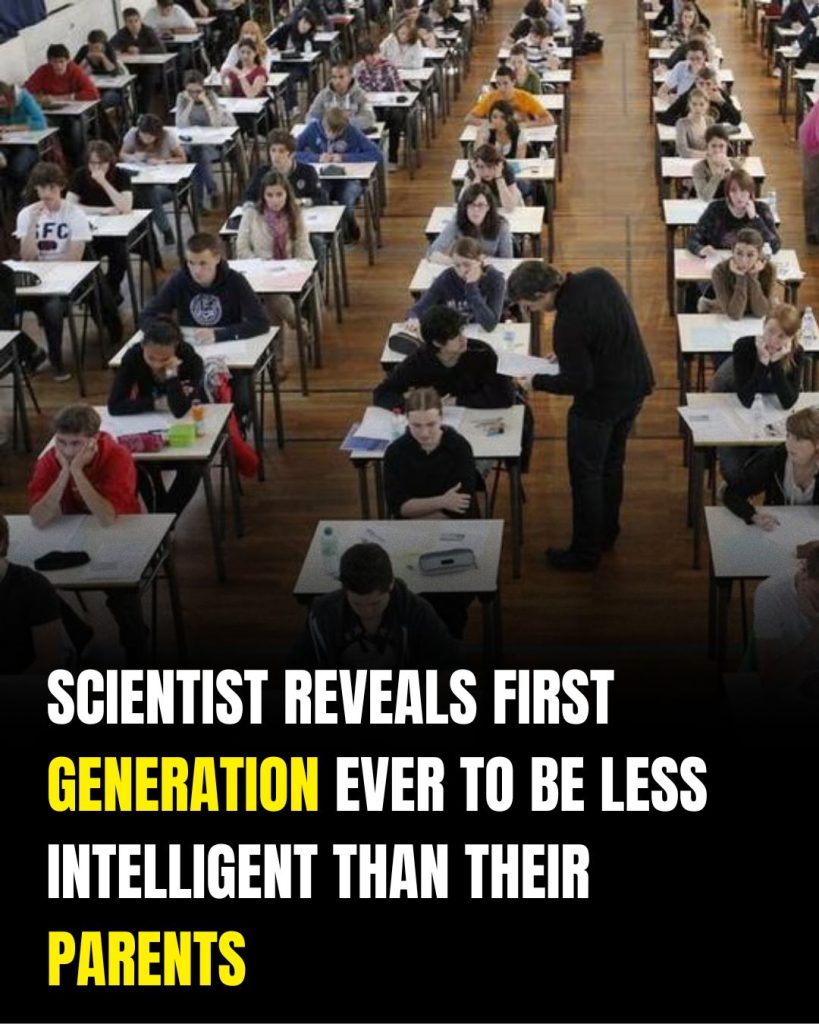 Scientist reveals first generation ever to be less intelligent than their parents