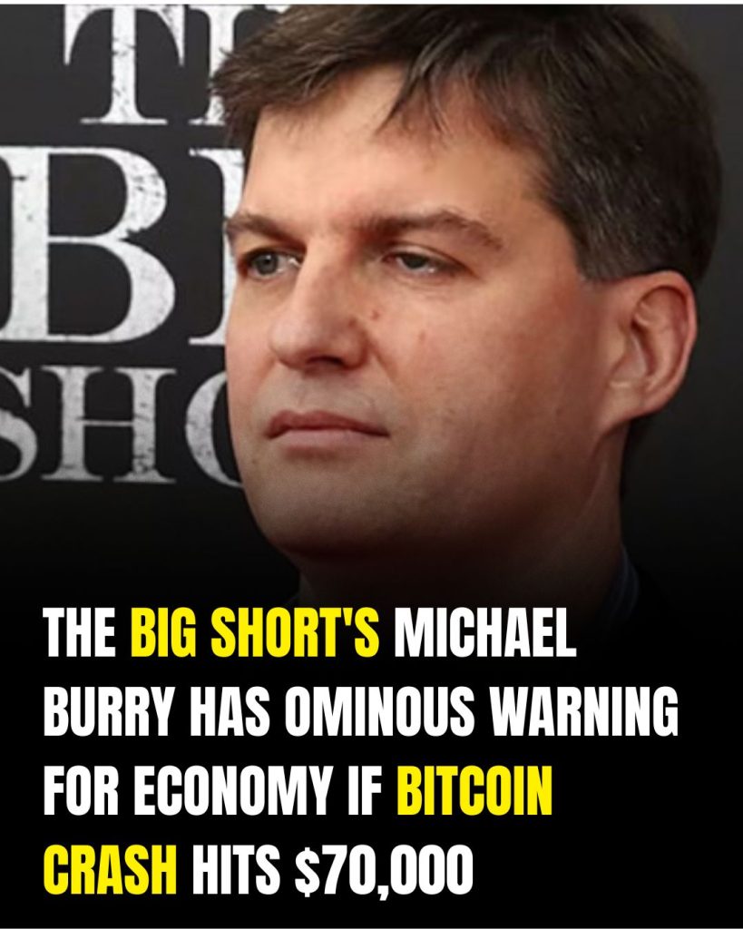The Big Short’s Michael Burry has ominous warning for economy if Bitcoin crash hits $70,000