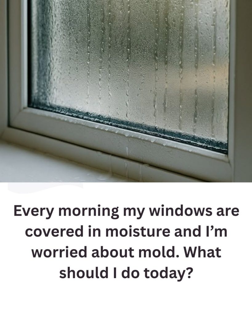 Every morning my windows are covered in moisture and I’m worried about mold. What should I do today?